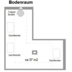 Grundriss Bodenraum